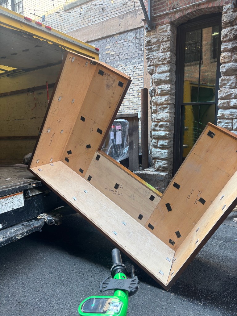 Large crate removal